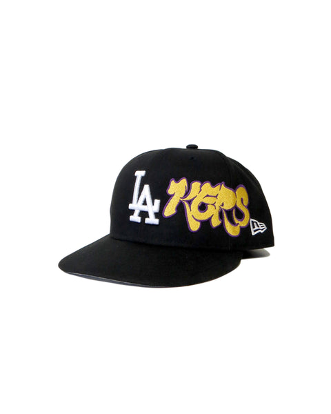 " LAKERS® " FITTED CAP (BLACK)