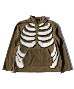 [1 OF 1] QUARTER ZIP "RIB CAGE" (OLIVE)